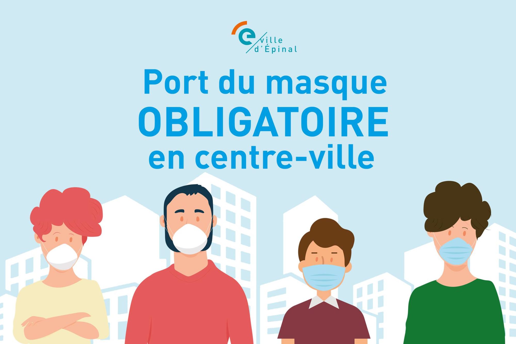 Port du masque obligatoire en centre-ville jusqu’au 31 janvier