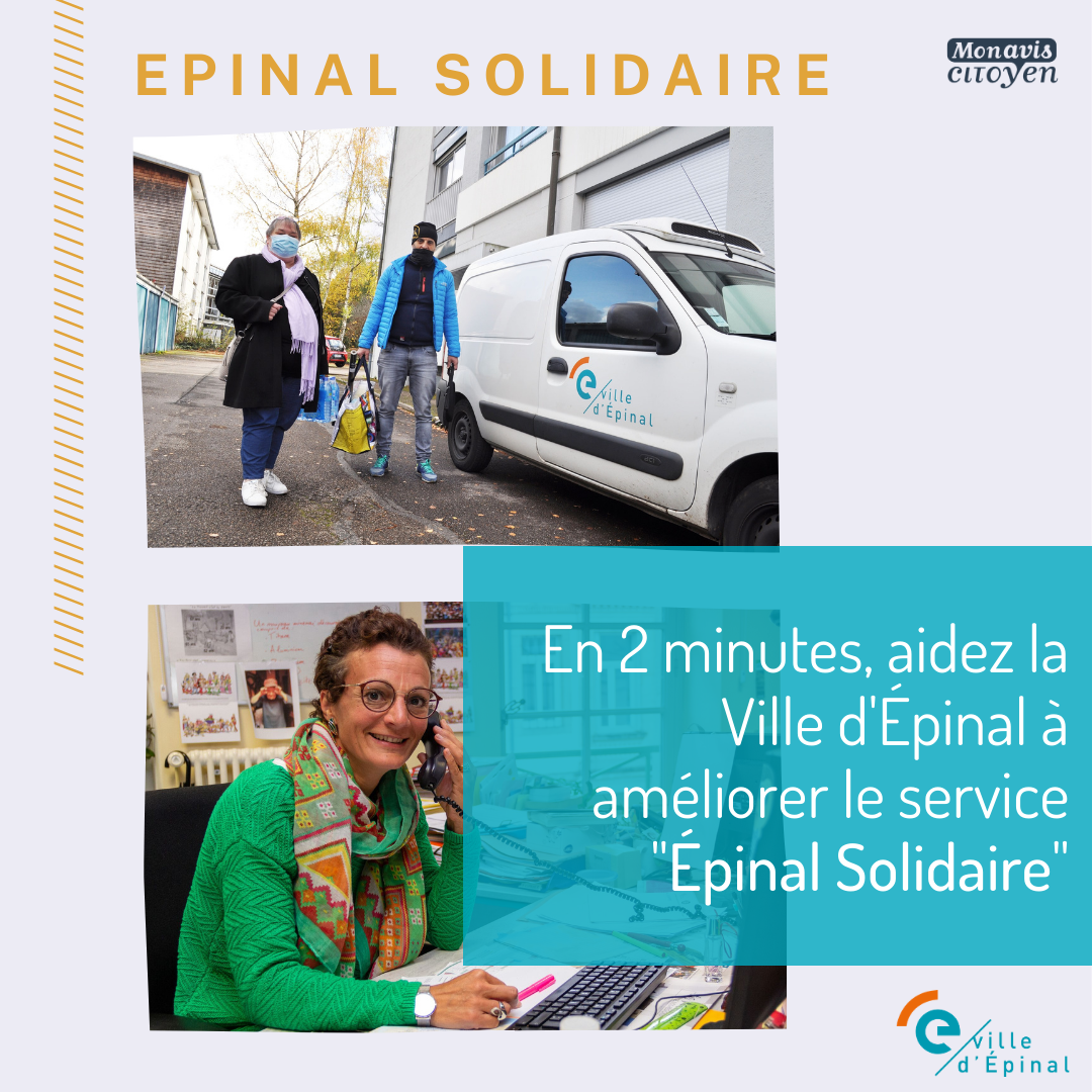 Donnez votre avis sur le service "Epinal Solidaire"