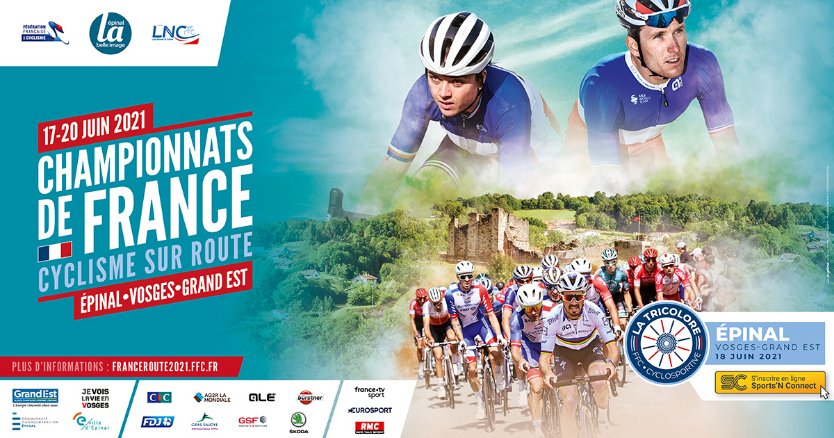 Championnats de France de cyclisme sur route à Épinal : l’affiche et les parcours dévoilés