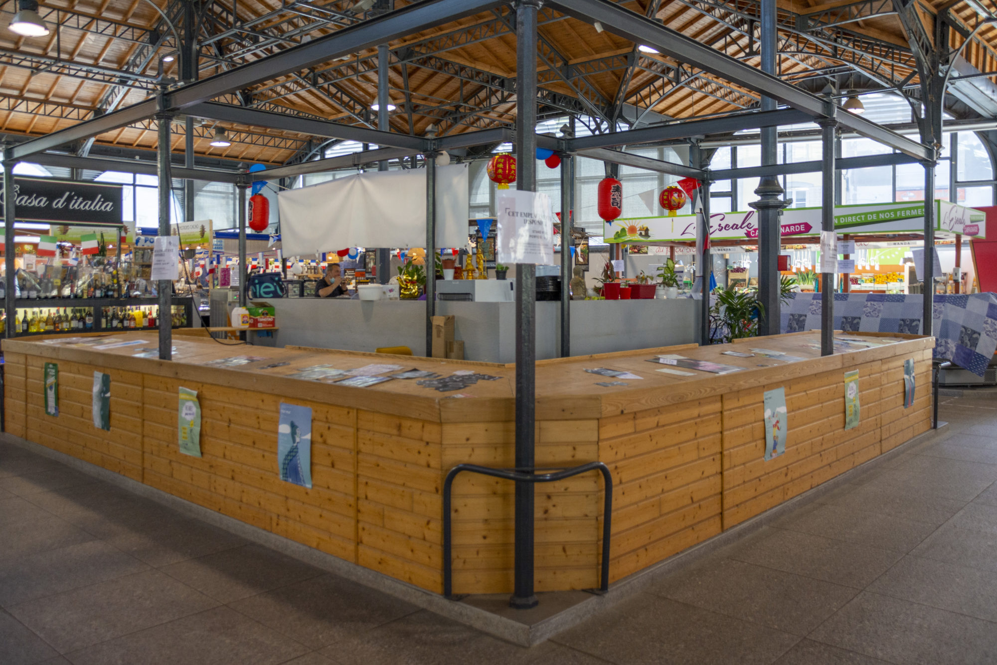 Stand vacant au Marché Couvert d’Epinal