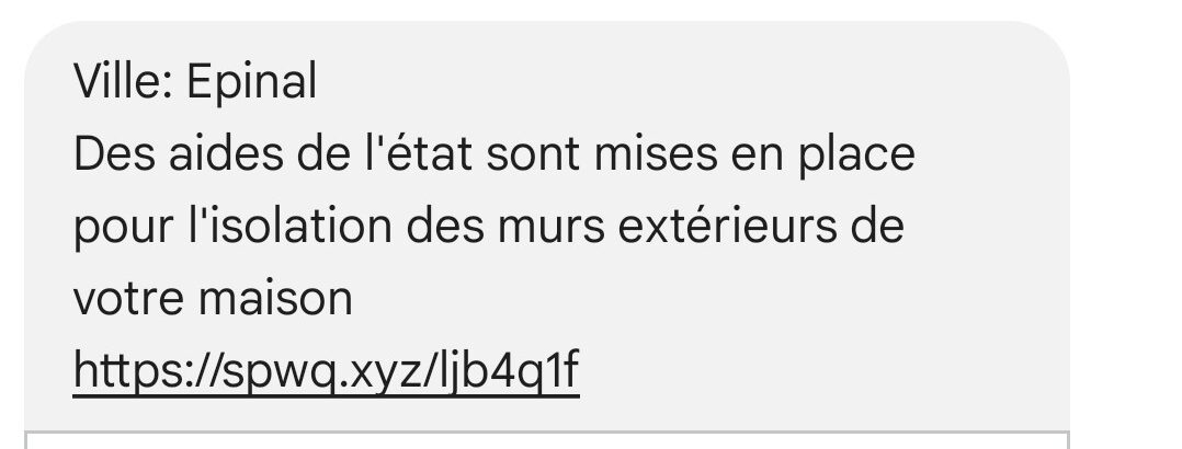 Attention aux messages frauduleux !