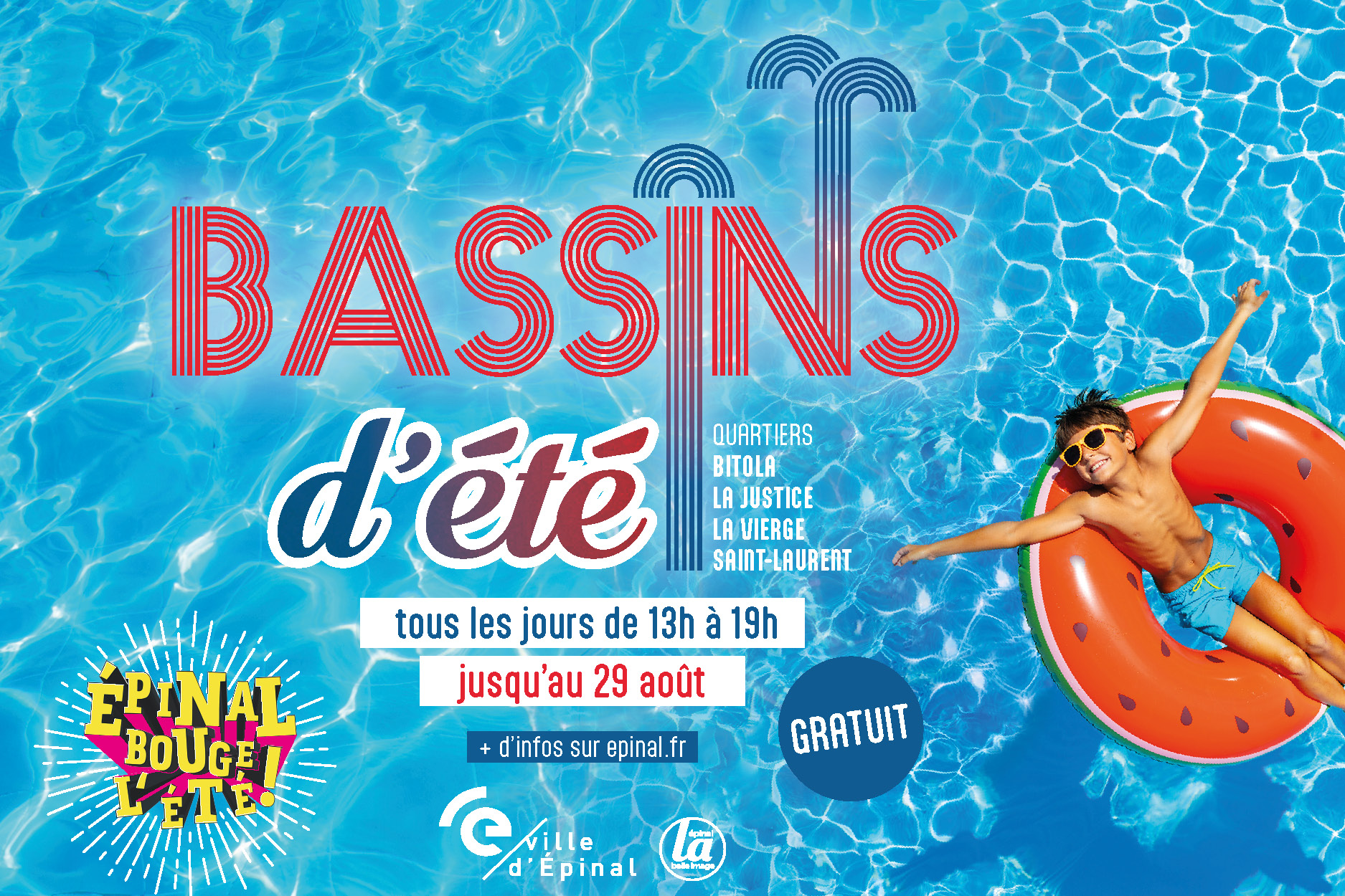 Ouverture des bassins d’été