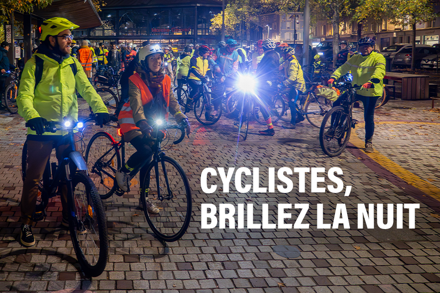 Cyclistes, brillez la nuit !