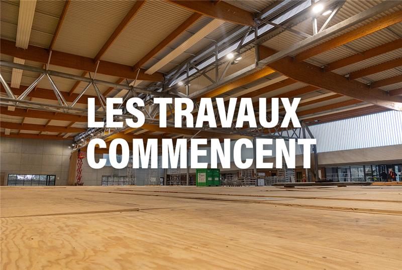 Halle des sports : les travaux commencent !