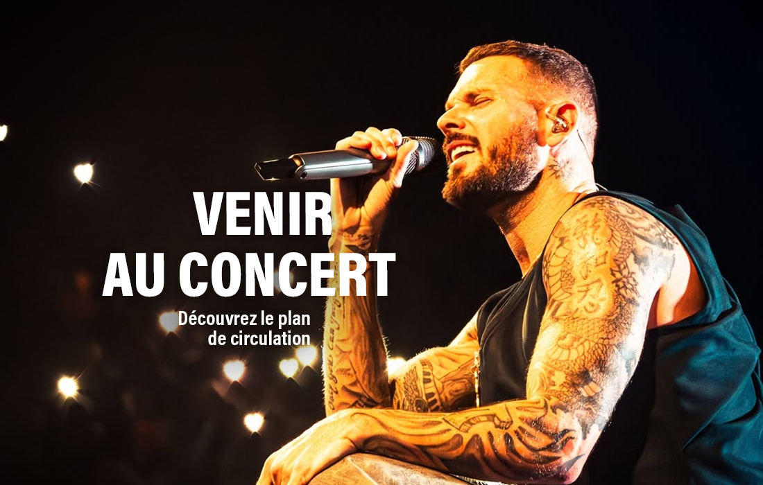 M. Pokora en concert : le plan de circulation