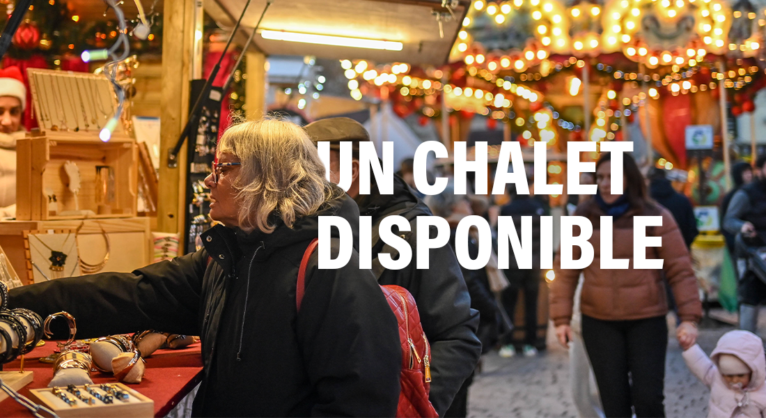 Marché de Noël : un dernier chalet disponible pour les commerçants et producteurs locaux